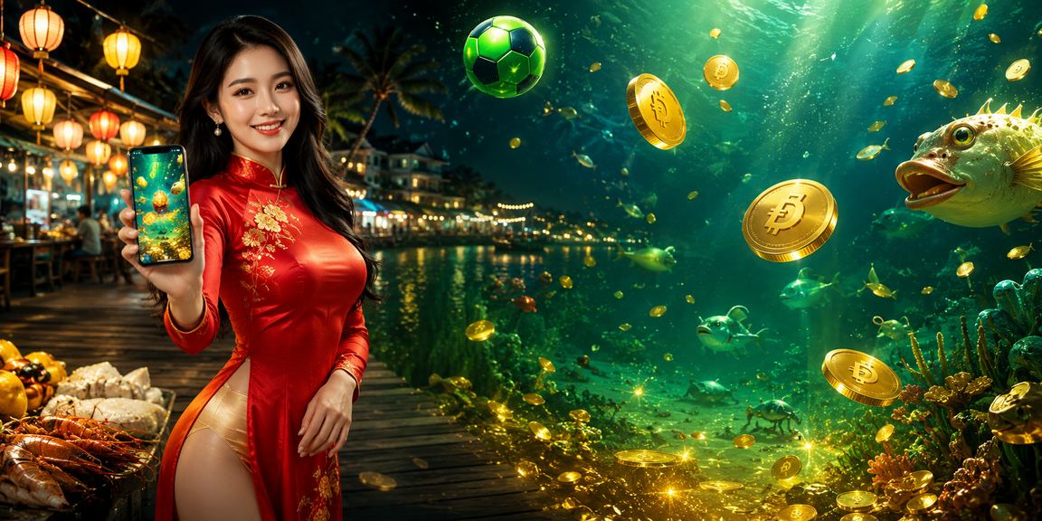 Người chơi truy cập gp99 trên di động tại Phú Quốc với trang phục áo dài